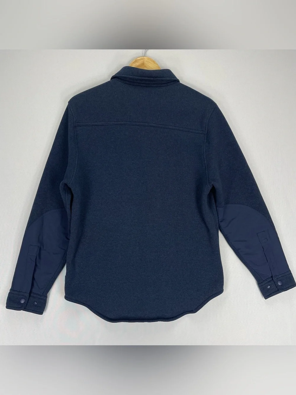 J. Crew Nordic Polartec Thermal Pro Fleece Shirt Jacket Navy Blue Mens M